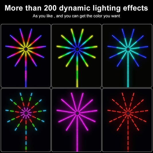 أضواء LED للألعاب النارية الذكية